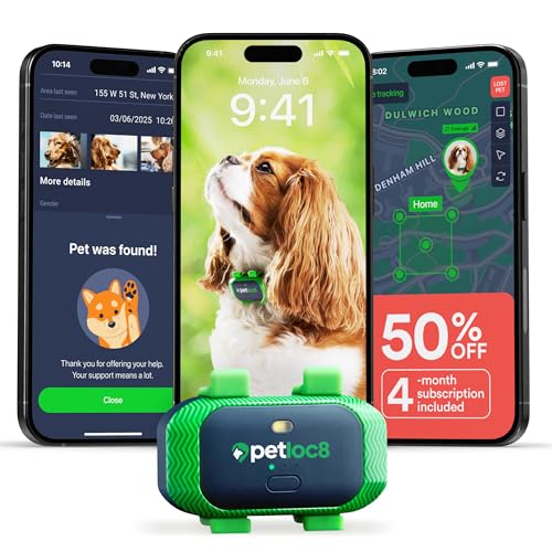 Dog GPS Tracker with Geo-Fence and Real-Time Location Alerts Q91407