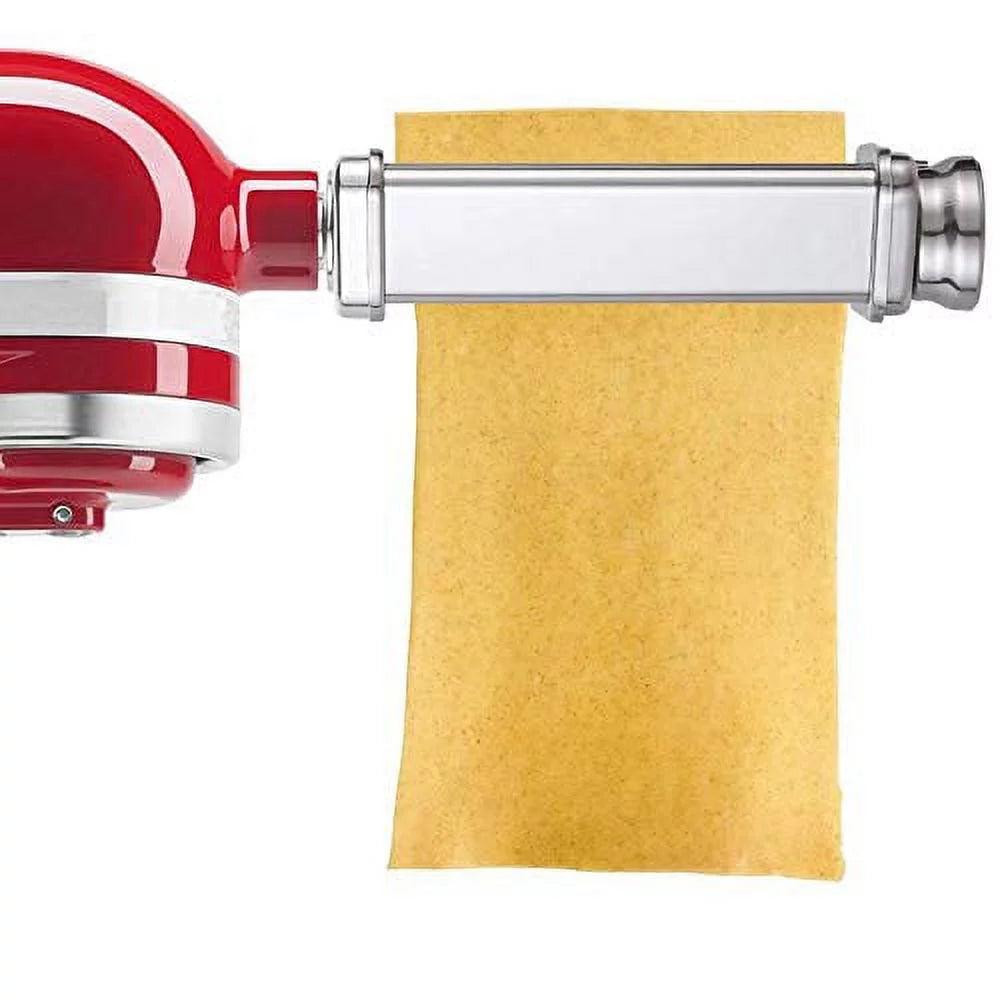 Pasta Attachment for Stand Mixer, 3 Piece Stainless Steel Roller and Cutter Set N609