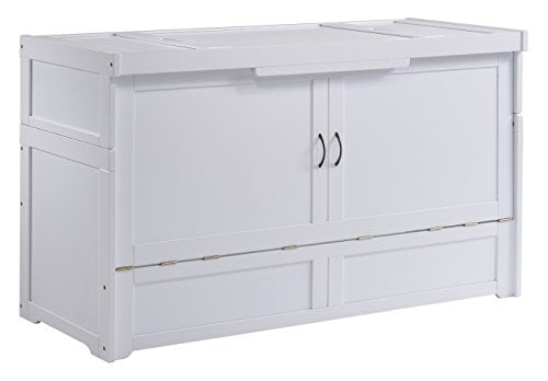 Murphy Cube Cabinet Bed (White, Queen) N4098