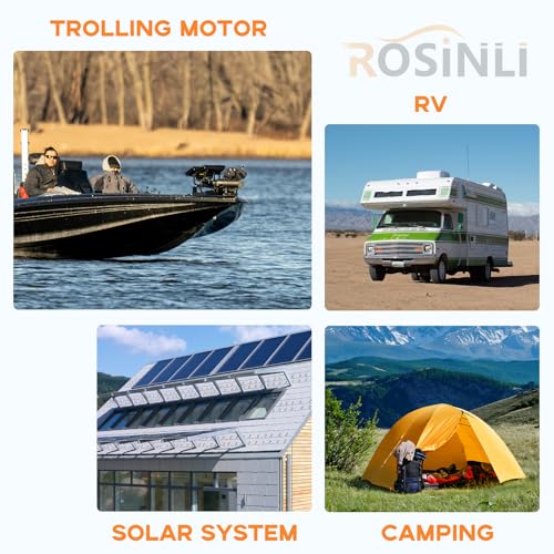12V 100Ah Group 24 LiFePO4 Battery with 100A BMS, Deep Cycle for RV, Marine, Solar M985