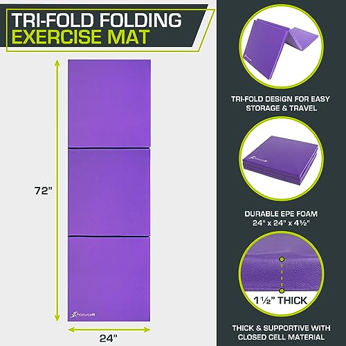 Tri-Fold Folding Exercise Mat J952