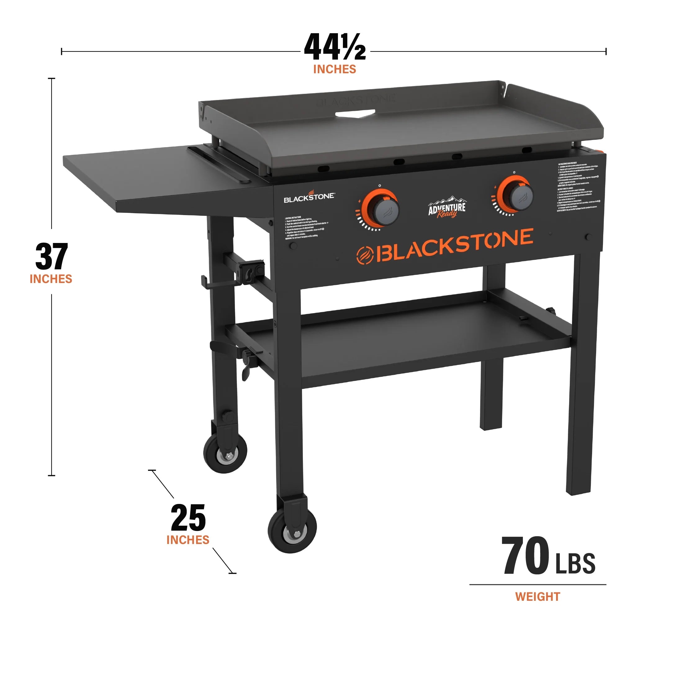 28" 2-Burner Propane Griddle with Omnivore Plate Z1719