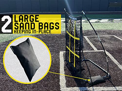 Baseball Softball Pitching Target Net with Strike Zone, Portable with Carry Bag C2748