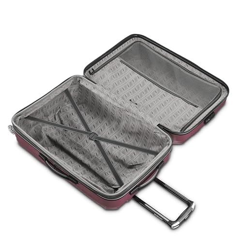 Hardside Expandable Carry-On Luggage with Spinner Wheels, Black, 20-Inch O253