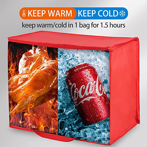 Insulated Food Delivery Bag Hot Cold Meal Carrier F1699