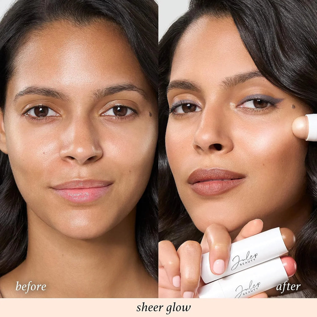 Cream to Powder Blush Stick - Sheer Glow - 2-in-1 Blush and Lip Stick Q526