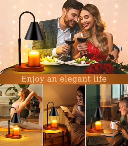 Candle Warmer Lamp with Timer, Adjustable Height and Dimmable Light X139476