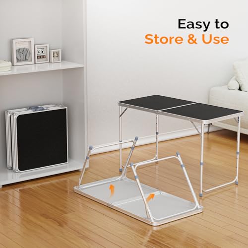 3ft Aluminum Folding Camping Table with Carrying Handle O3096