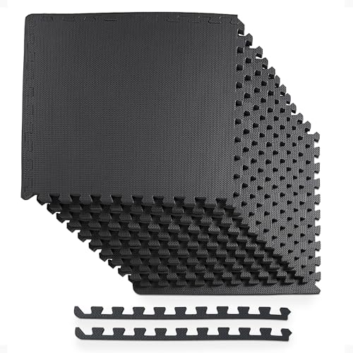 Puzzle Exercise Mat with EVA Foam Interlocking Tiles for MMA, Gymnastics and Home Gym H787