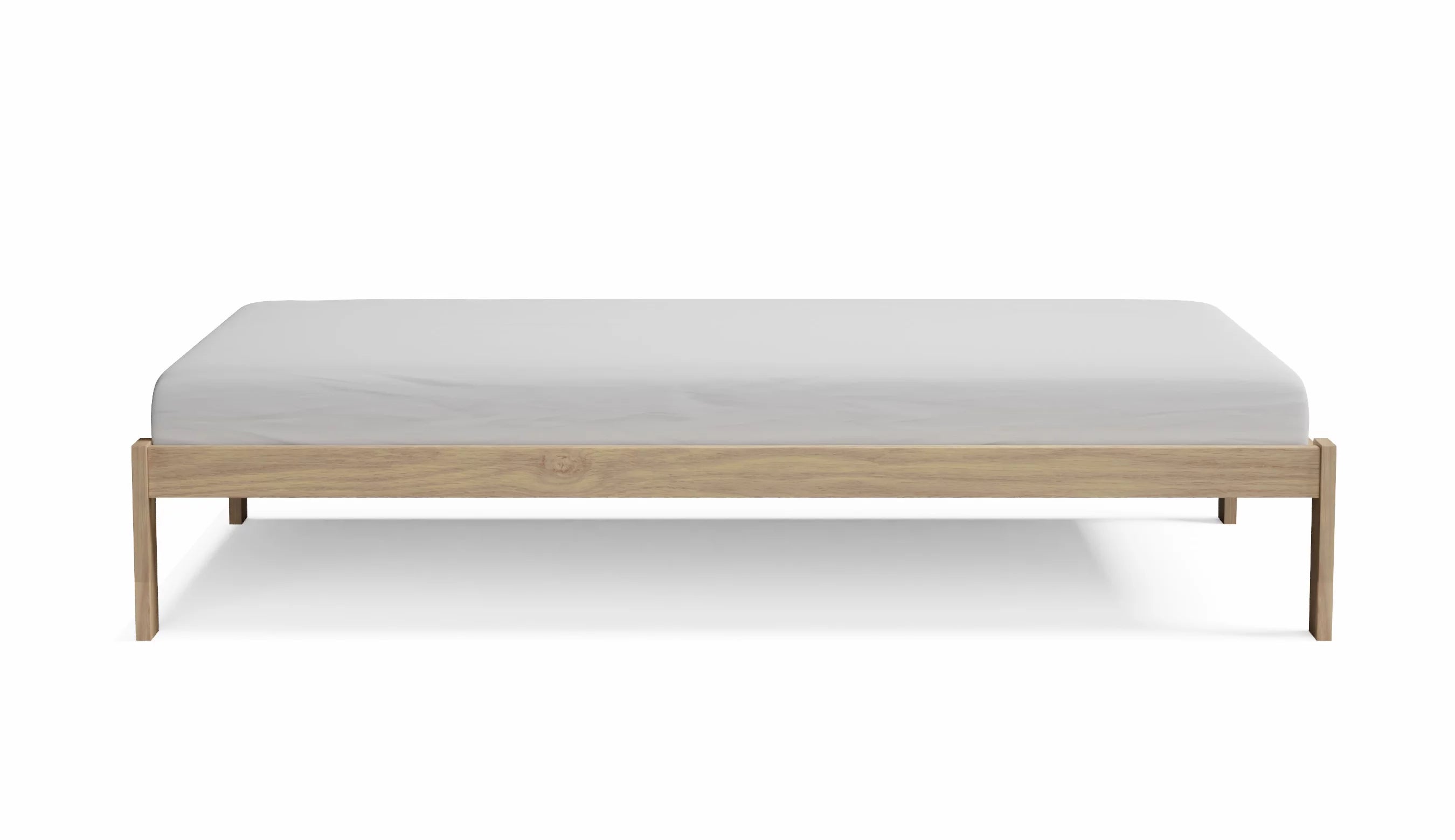 Twin Size Solid Pine Wood Platform Bed R403540