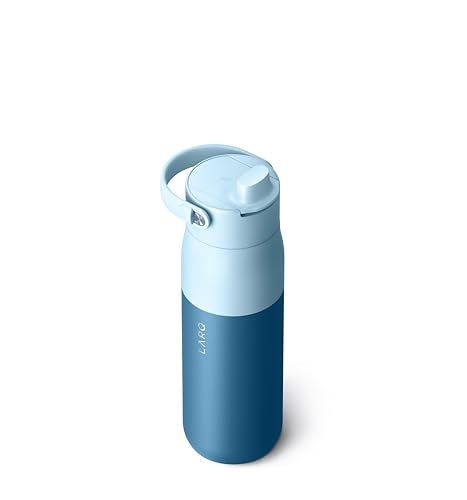 Insulated Stainless Steel Water Bottle with Silicone Handle, 34oz Z278258