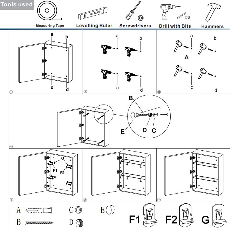 Illuminated LED Bathroom Medicine Cabinet with Touch Switches N240143