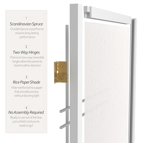 6 Panel Honey Room Divider D80902