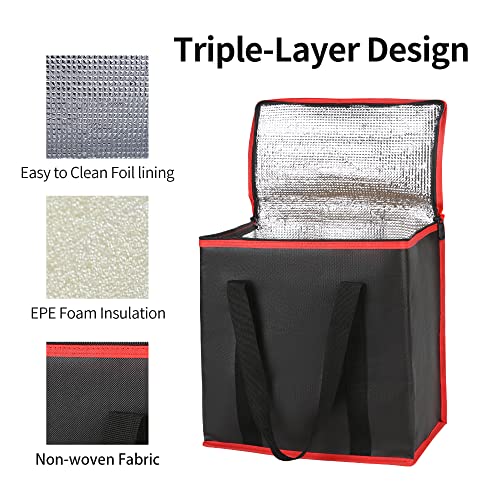Insulated Food Delivery Bag Hot Cold Meal Carrier F1699