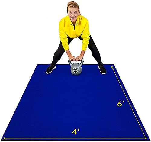 Large Exercise Mat for Home Workout 6 x 4 ft A926160