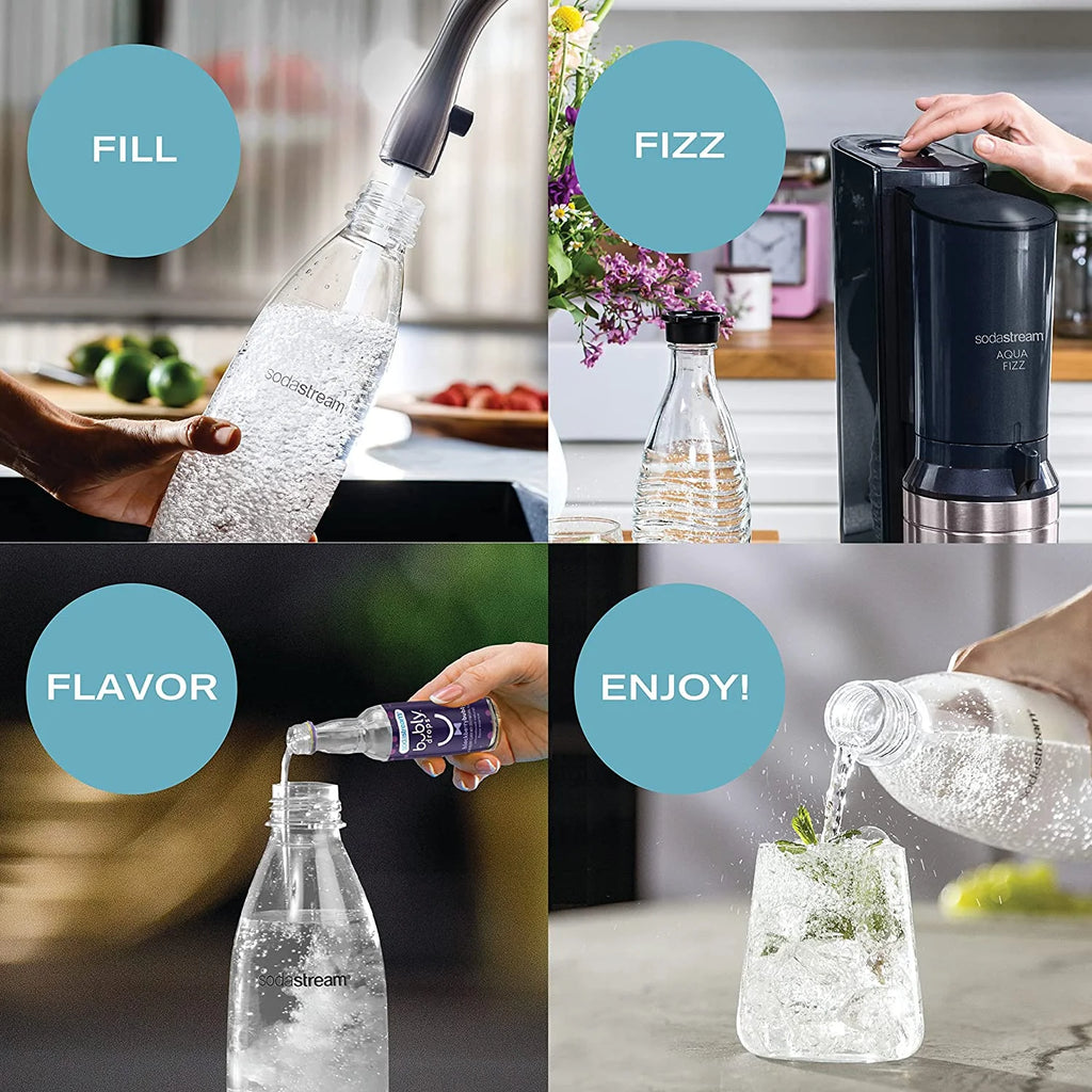 Sparkling Water Maker Kit with CO2 and Glass Carafes M905
