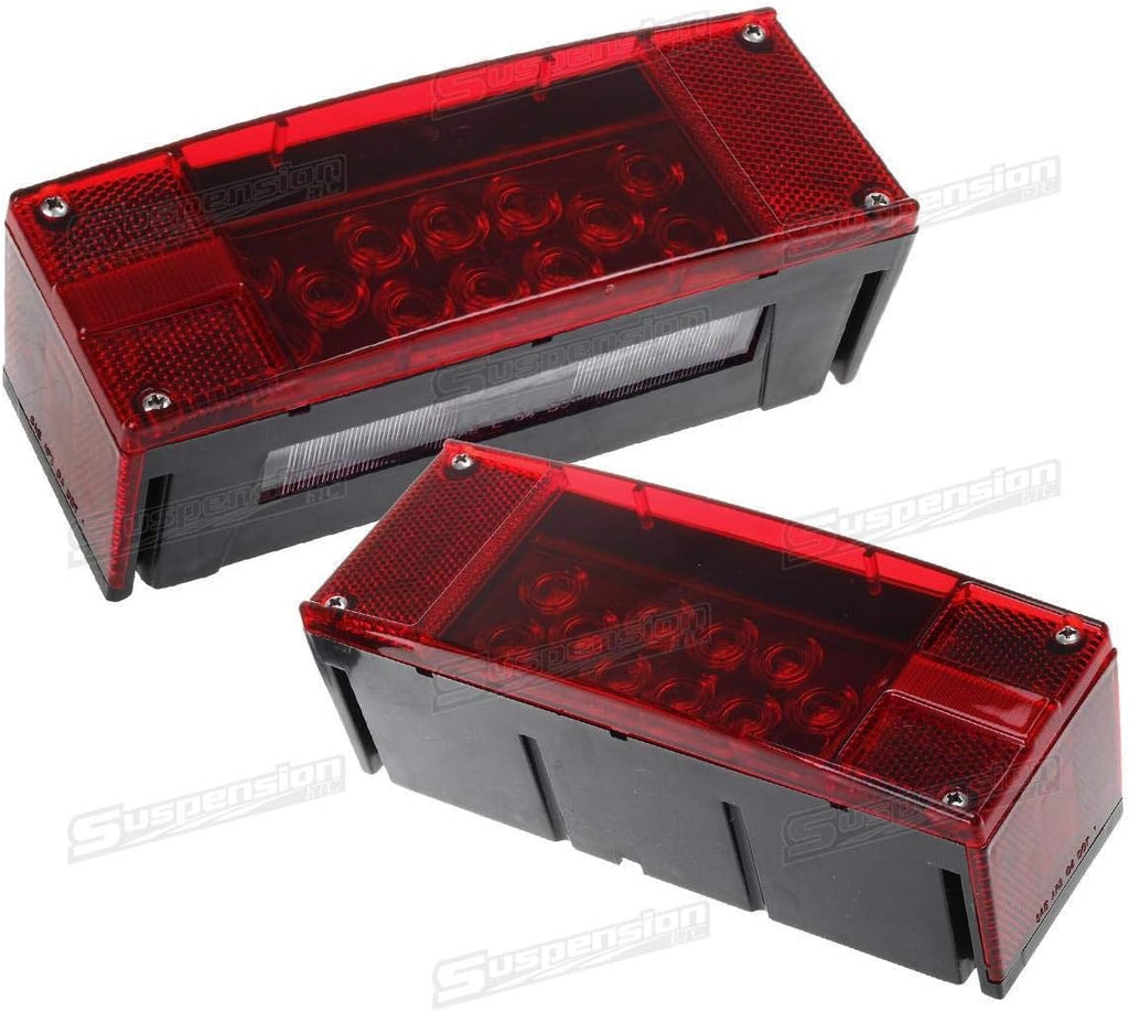 12V LED Submersible Rectangular Trailer Lights, Tail Stop Turn Running Lights, 2PCS Y169