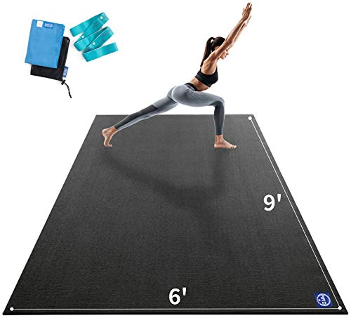 Extra Large Yoga Mat 12x6 ft, Non-Slip, Thick for Home Workout C117068