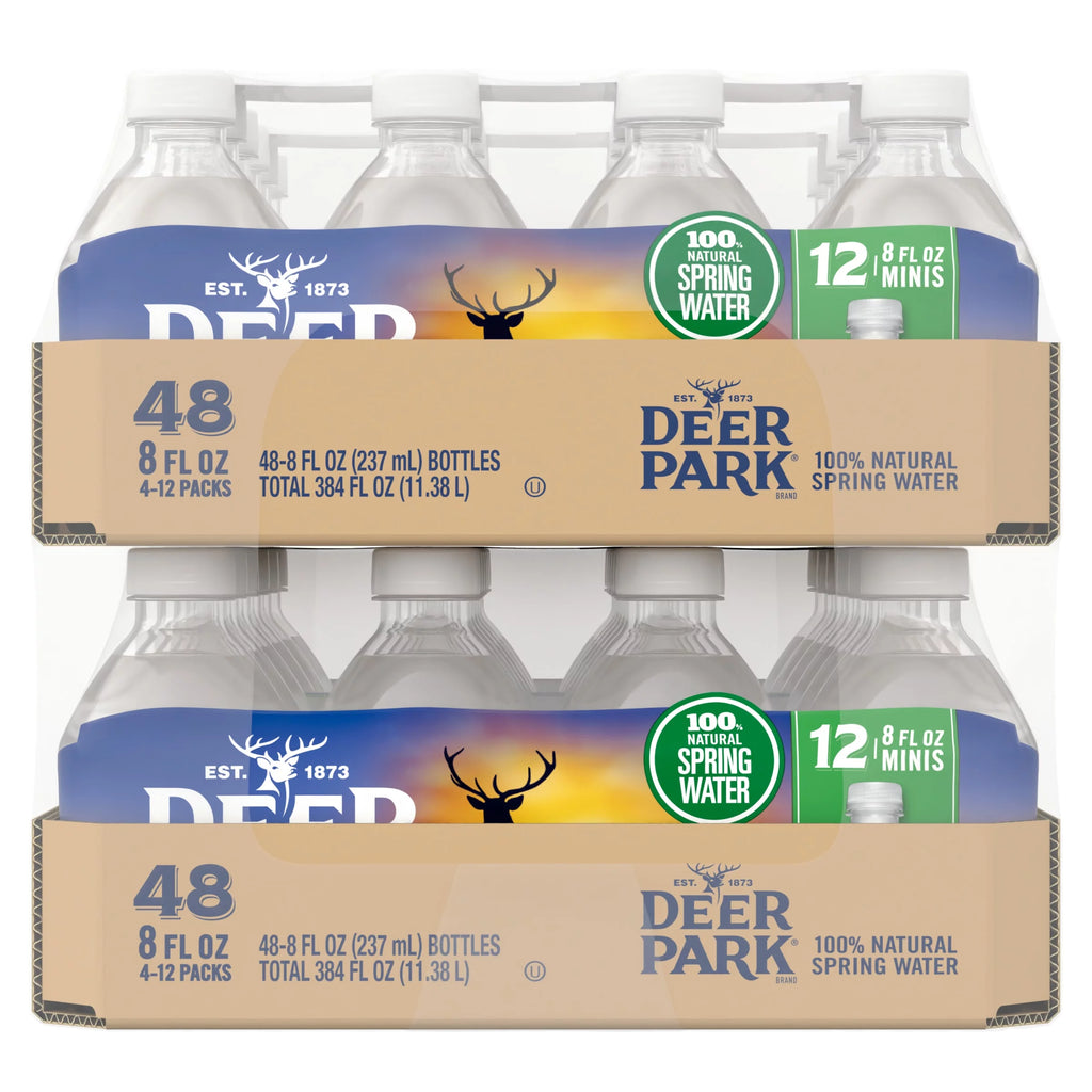 Natural Spring Water 8oz Mini Plastic Bottles 48 Pack Z914