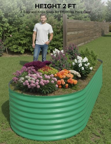 Galvanized Raised Garden Bed for Vegetables, Fruits and Flowers V33720