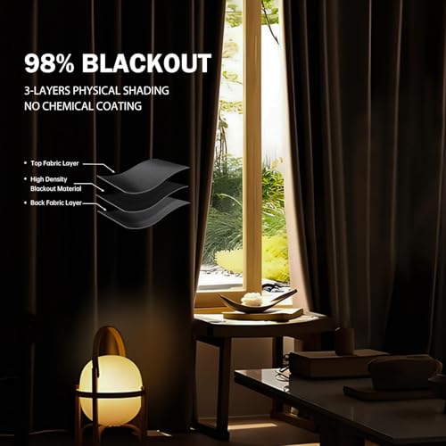 Room Divider Curtain Track Set, Blackout Panel, 8.3ft Wide A844312