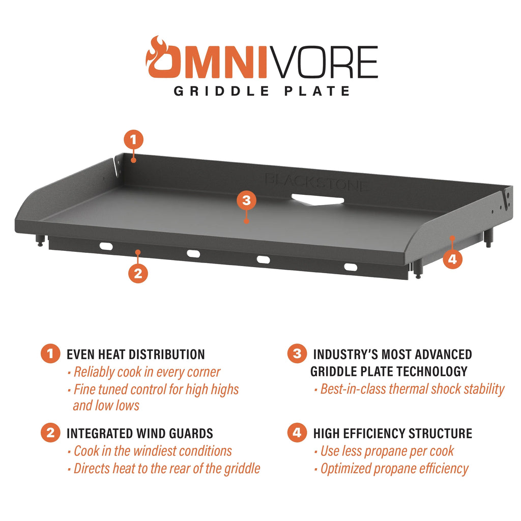 28" 2-Burner Propane Griddle with Omnivore Plate Z1719