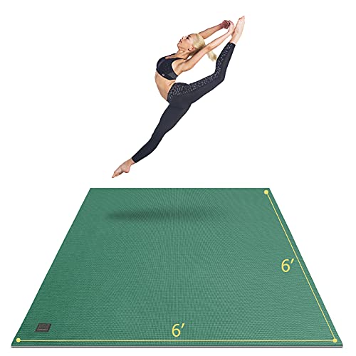 Large Yoga Mat 6x4 ft Extra Thick Non-Slip for Home Workout Pilates S1451