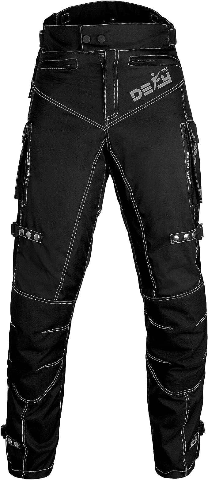 Motorcycle Riding Pants for Men, All-Weather, Removable CE Armored Q7043