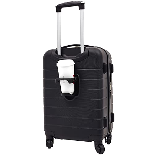 Smart Luggage Set with Cup Holder and USB Port, 20-Inch Carry-On D90568