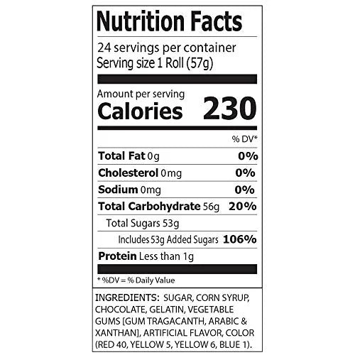 Chocolate Wafers Display Pack, 2-Ounce Rolls (Pack of 24) I87185