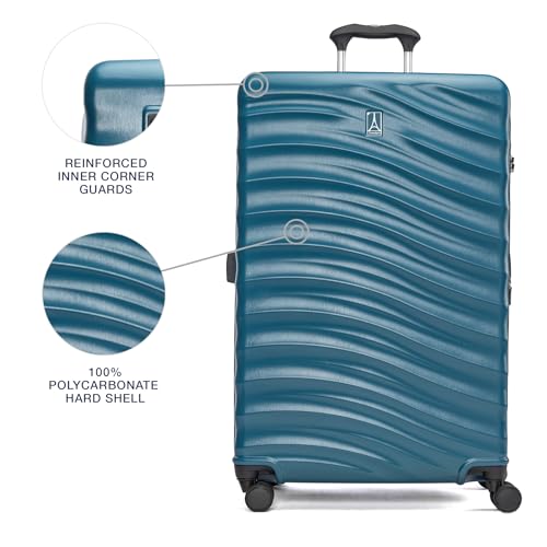 Hardside Expandable Carry-On Luggage with 8 Spinner Wheels and TSA Lock Q7052