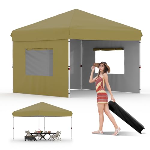 Pop Up Canopy Tent with Roller Bag, Adjustable Height U660