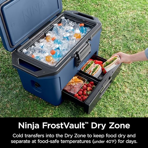 50qt Hard Cooler with Dry Storage Drawer, Slate Gray Z920
