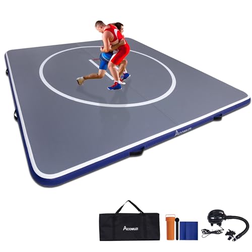 Inflatable Wrestling Mat 10FT/5FT, Portable Training Mat for Home H18741