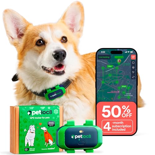 Dog GPS Tracker with Geo-Fence and Real-Time Location Alerts Q91407