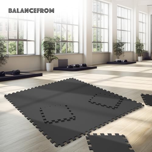 Puzzle Exercise Mat with EVA Foam Interlocking Tiles for MMA, Gymnastics and Home Gym H787