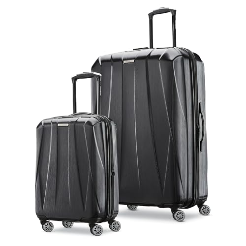 Hardside Expandable Carry-On Luggage with Spinner Wheels, Black, 20-Inch O253