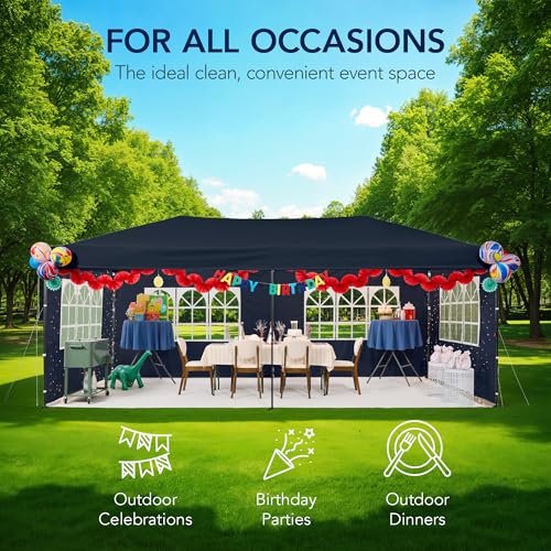 10x20 Party Tent, Waterproof Outdoor Canopy with Sidewalls S901683