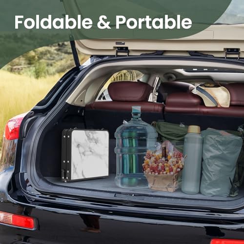 Folding Camping Table Small 2ft, Portable with Extra Space, Aluminum V581
