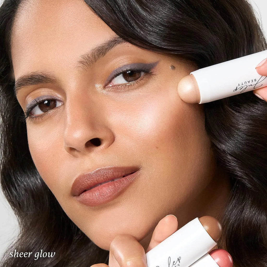 Cream to Powder Blush Stick - Sheer Glow - 2-in-1 Blush and Lip Stick Q526