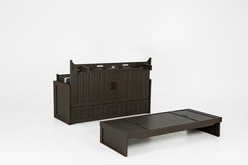 Murphy Cube Cabinet Bed (White, Queen) N4098