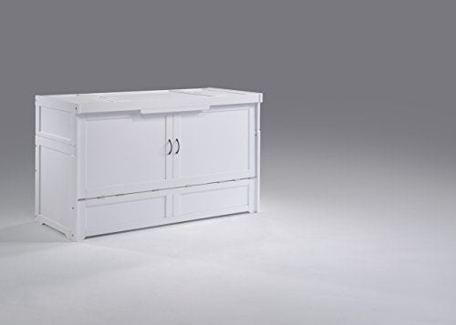 Murphy Cube Cabinet Bed (White, Queen) N4098