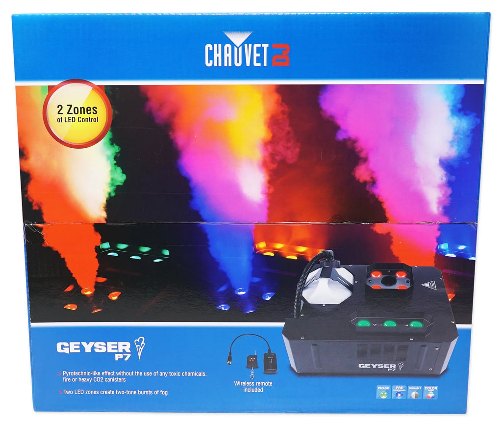 DMX Fog Machine with RGBA+UV LED Effects V540