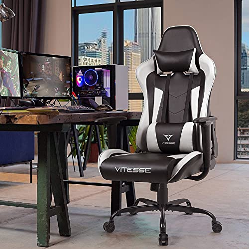 Gaming Chair High Back Ergonomic Racing Desk with Lumbar Support and Headrest C983