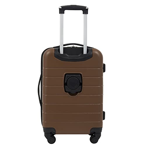 Smart Luggage Set with Cup Holder and USB Port, 20-Inch Carry-On D90568