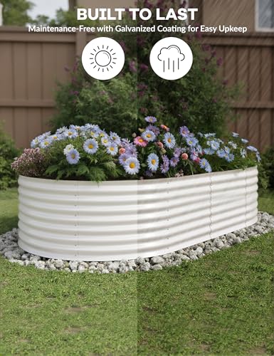 Galvanized Raised Garden Bed for Vegetables, Fruits and Flowers V33720