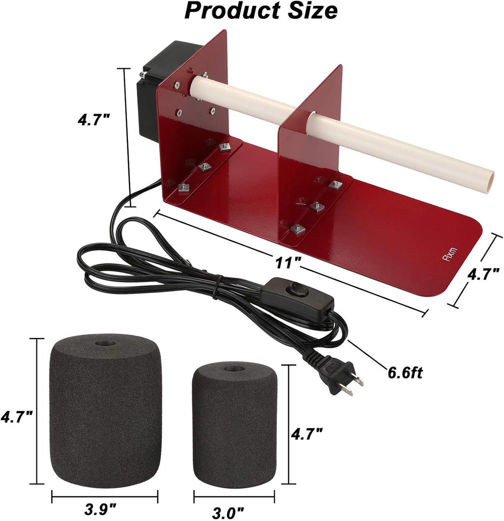 Cup Turner for Crafts Tumblers with 2-Way Rotation Silent Motor Q940