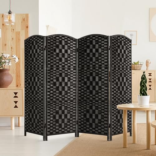 3 Panel Folding Room Divider, Dark Mocha Privacy Screen K453
