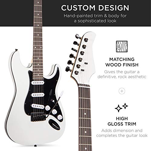 39in Full Size Beginner Electric Guitar Starter Kit with Case and Amp E13920