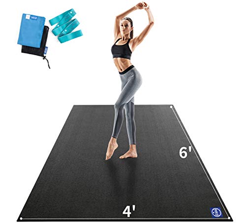 Extra Large Yoga Mat 12x6 ft, Non-Slip, Thick for Home Workout C117068